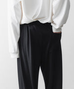 画像をギャラリービューアに読み込む, WWW - WRAPINKNOT wool wearのWIDE TAPERED PANTSのBLACK公式通販サイトsession福岡セレクトショップ
