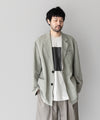 【ssstein】LI/NY POPLIN SINGLE BREASTED JACKET - BEIGE GREY