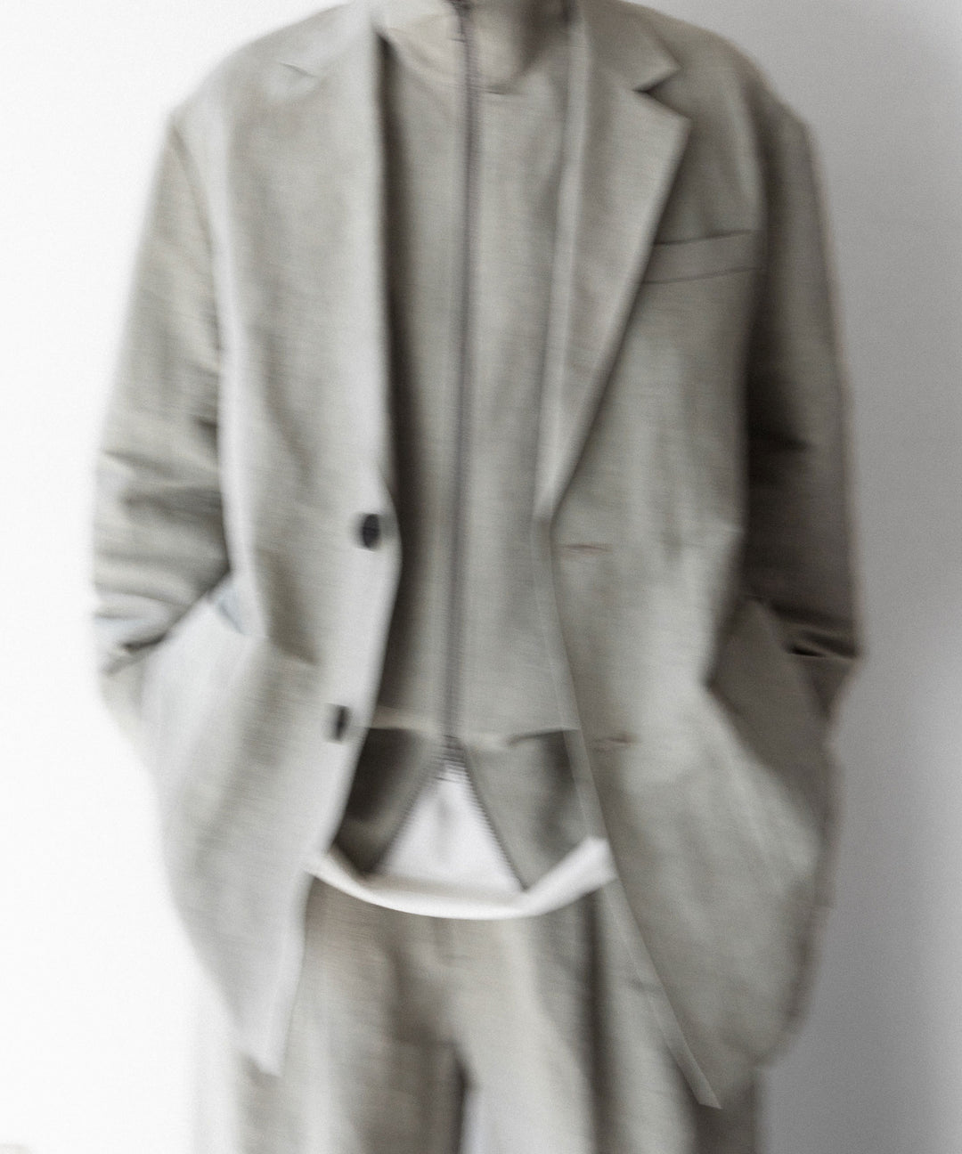 ssstein(シュタイン)のLI/NY POPLIN SINGLE BREASTED JACKET - BEIGE GREYの公式通販サイトsession福岡セレクトショップ