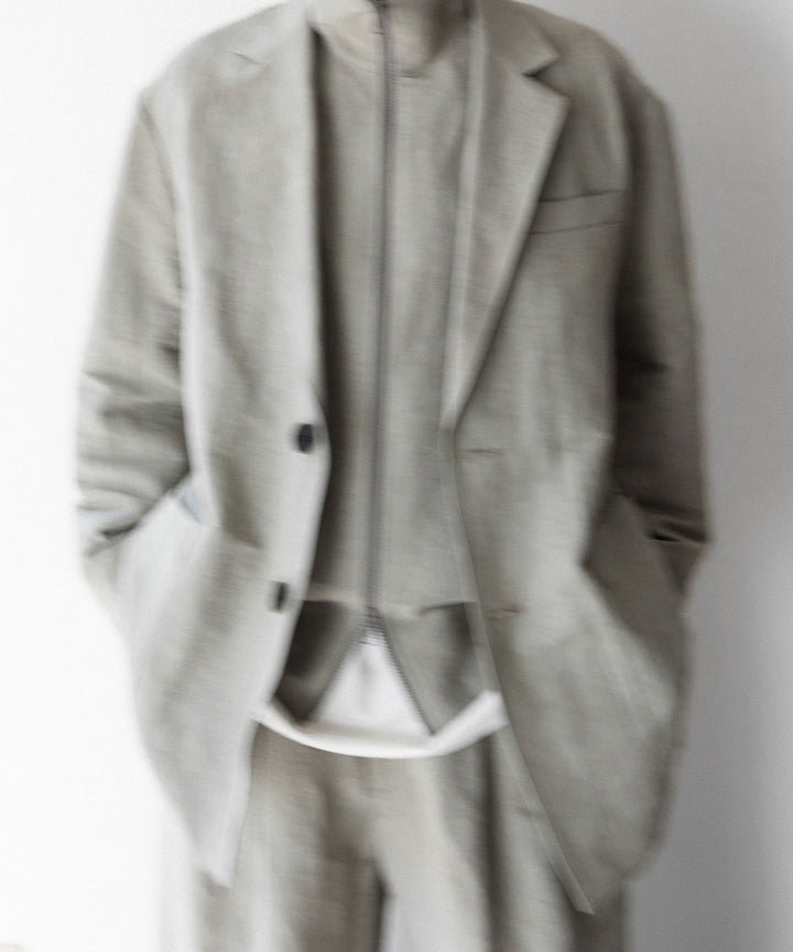 ssstein(シュタイン)のLI/NY POPLIN SINGLE BREASTED JACKET - BEIGE GREYの公式通販サイトsession福岡セレクトショップ