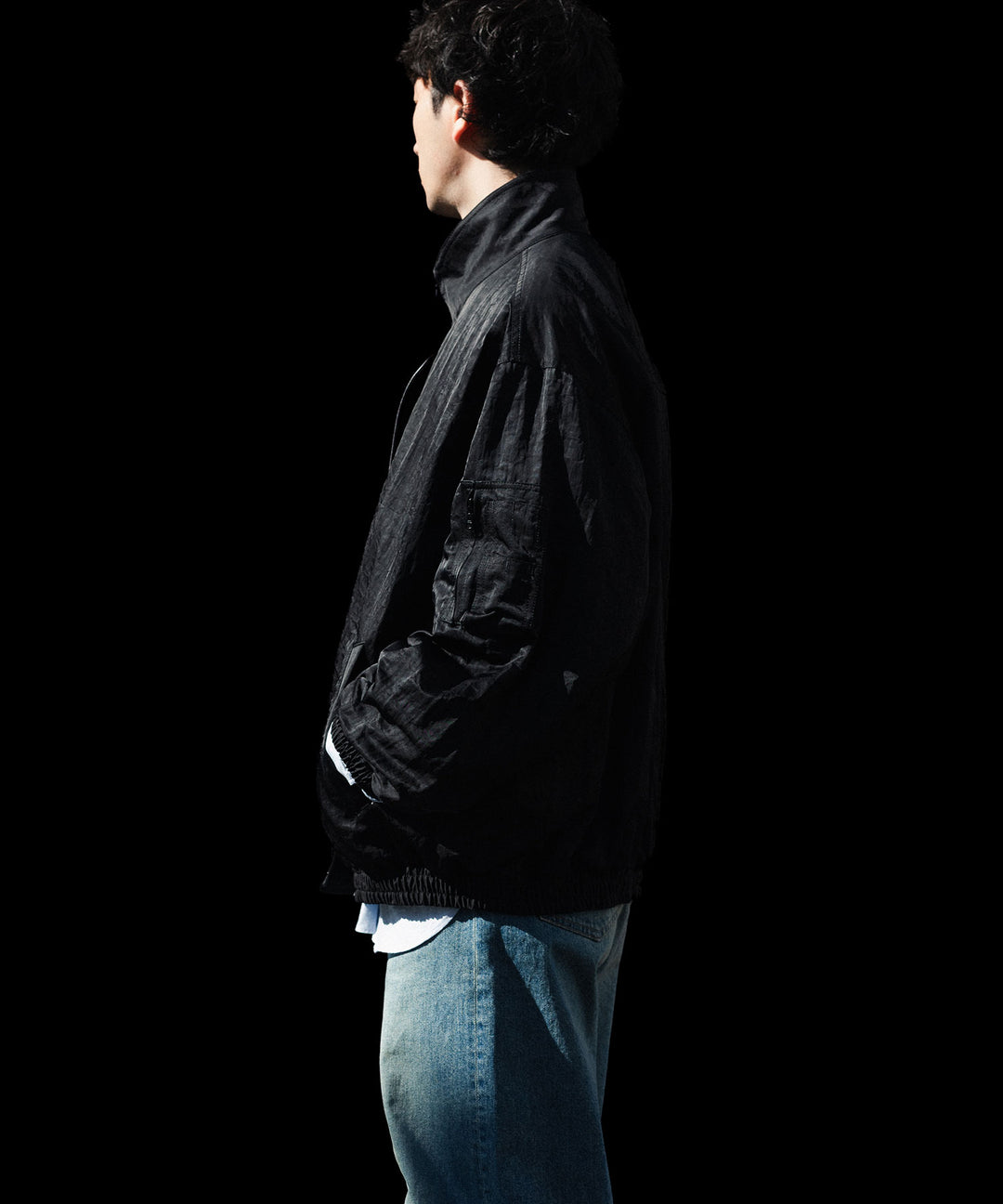 ssstein(シュタイン)のSHRUNK NYLON OVERSIZED FLIGHT JACKET - BLACKの公式通販サイトsession福岡セレクトショップ