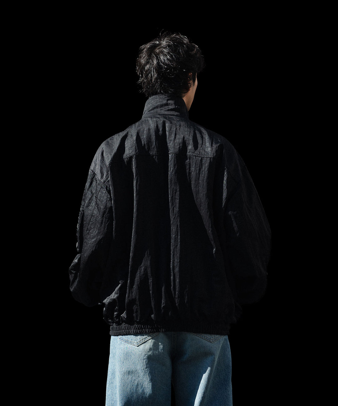 ssstein(シュタイン)のSHRUNK NYLON OVERSIZED FLIGHT JACKET - BLACKの公式通販サイトsession福岡セレクトショップ