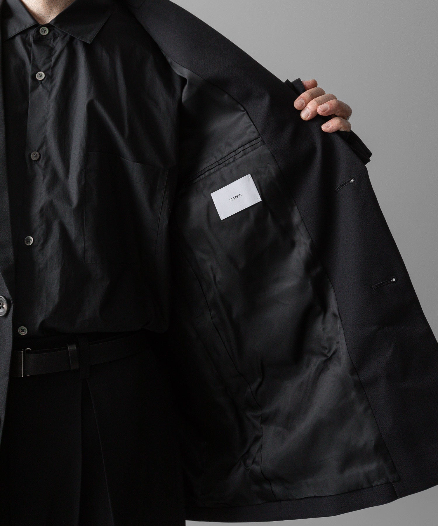 ssstein(シュタイン)の24AWコレクション OVERSIZED SINGLE BREASTED JACKET - BLACK 公式通販サイトsession福岡セレクトショップ