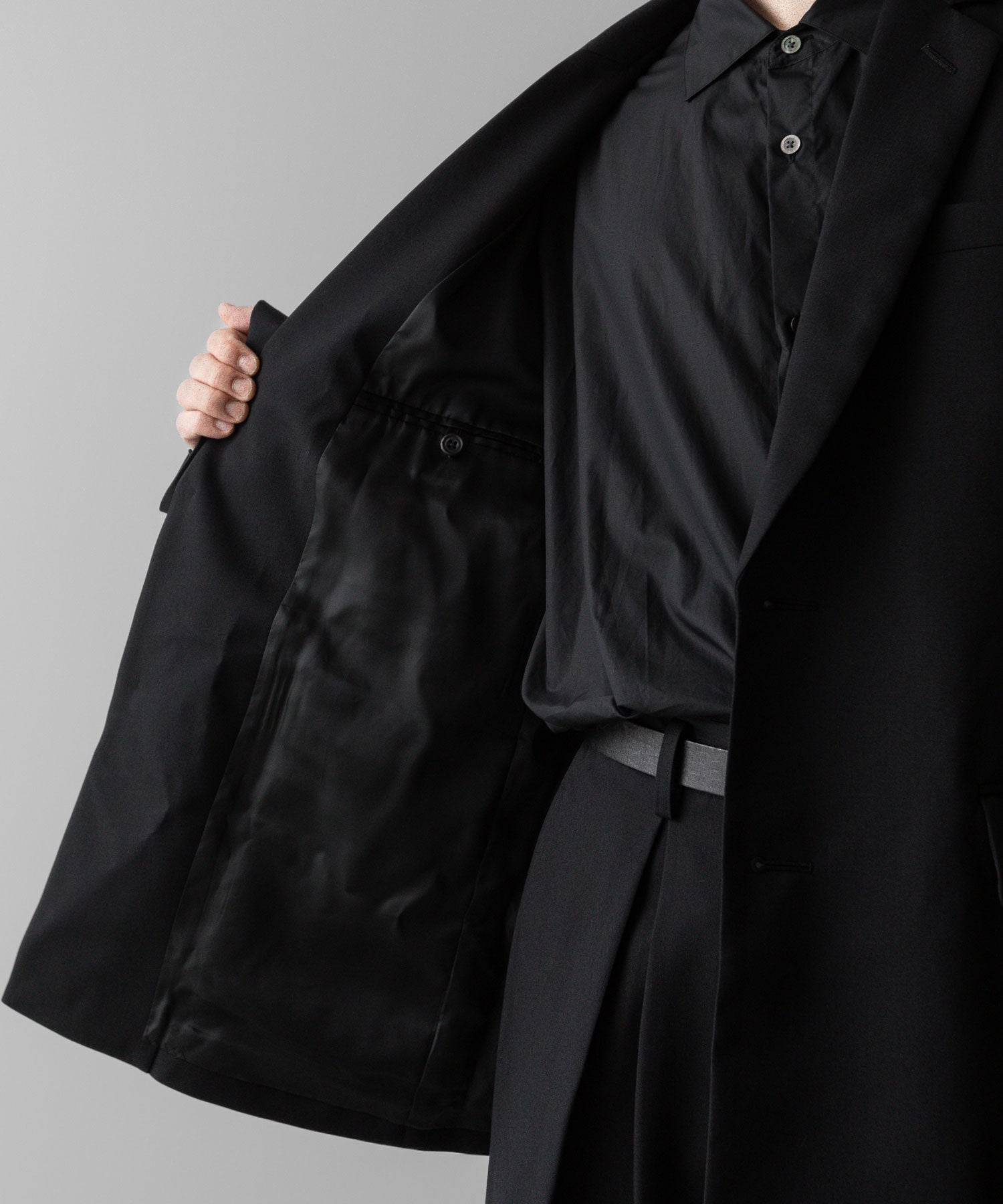 ssstein(シュタイン)の24AWコレクション OVERSIZED SINGLE BREASTED JACKET - BLACK 公式通販サイトsession福岡セレクトショップ