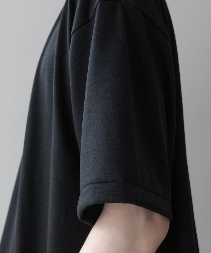 INTÉRIM - インテリムのEXTRA FINE MERINO WOOL S/S TEEのBLACKの公式通販サイトはsession福岡セレクトショップ