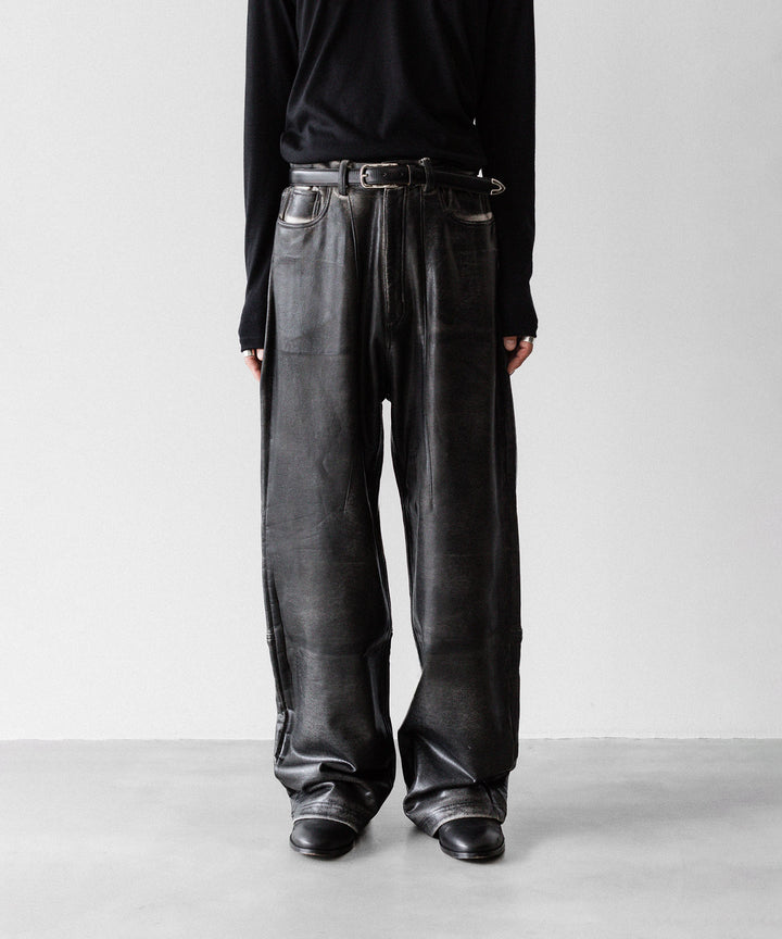 SUBLATIONS サブレーションズのCRACKING COATED WIDE PANTSのWHITE BASE 公式通販サイトsession福岡セレクトショップ