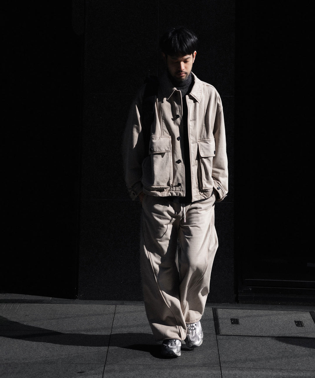 KANEMASA PHIL. カネマサフフィル36G FINE SWEAT WORK JACKETのBEIGE KHAKI PIGMENT公式通販サイトsession福岡セレクトショップ