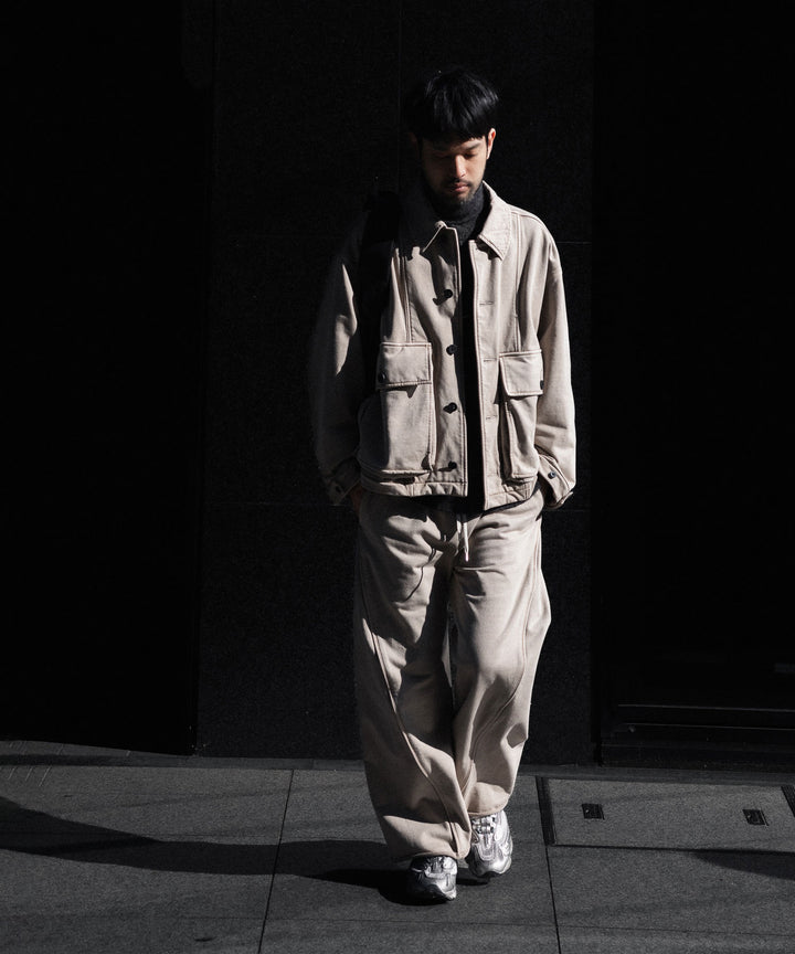 KANEMASA PHIL. カネマサフフィル36G FINE SWEAT WORK JACKETのBEIGE KHAKI PIGMENT公式通販サイトsession福岡セレクトショップ