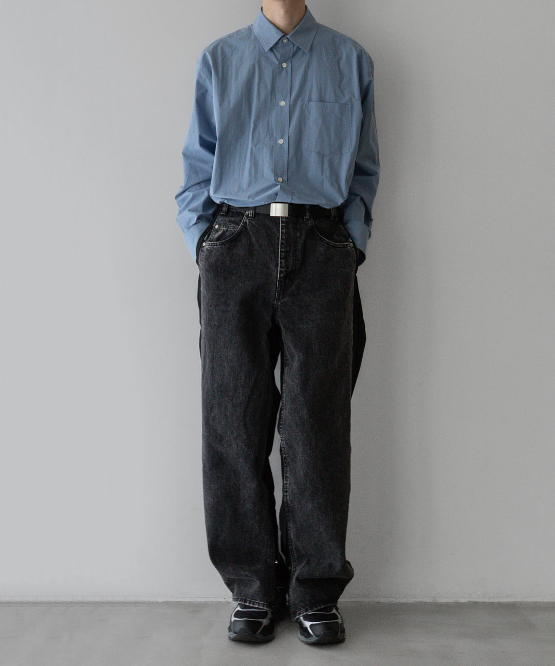 stein(シュタイン)の24SSコレクションOVERSIZED STANDARD SHIRTのBLUE