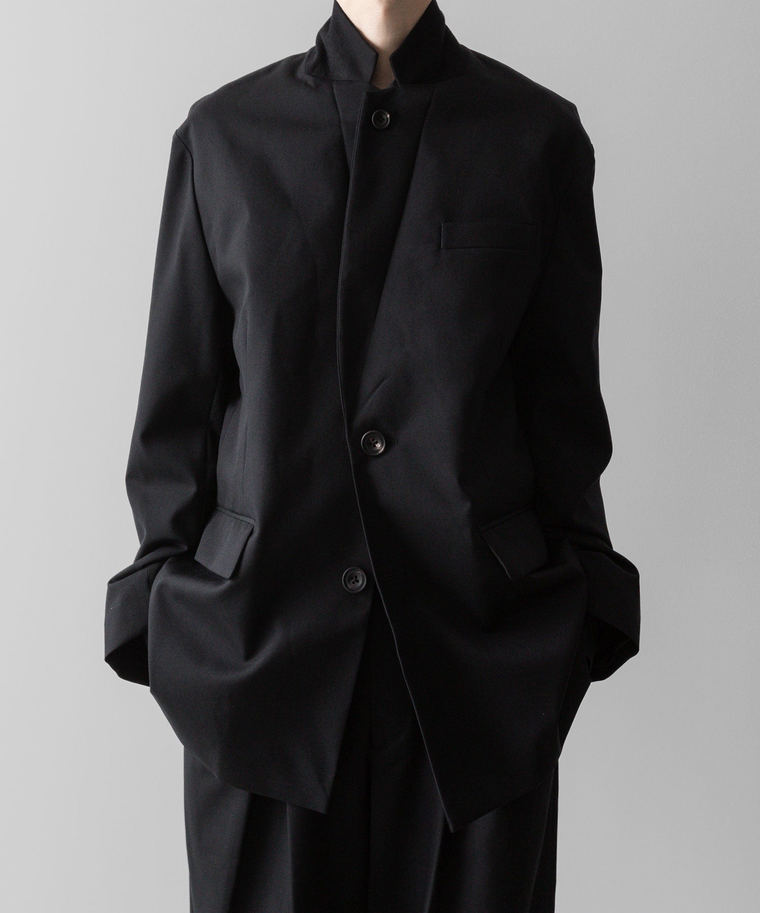 ssstein(シュタイン)の24AWコレクション OVERSIZED SINGLE BREASTED JACKET - BLACK 公式通販サイトsession福岡セレクトショップ