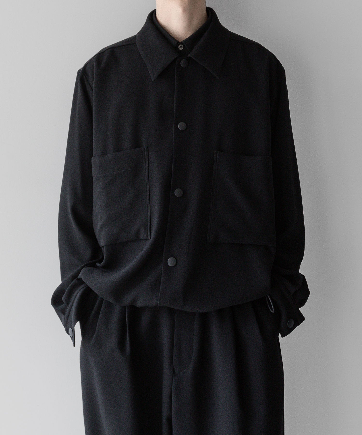 UJOH】DRAWCORD SHIRT - BLACK | 公式通販サイト session(セッション)