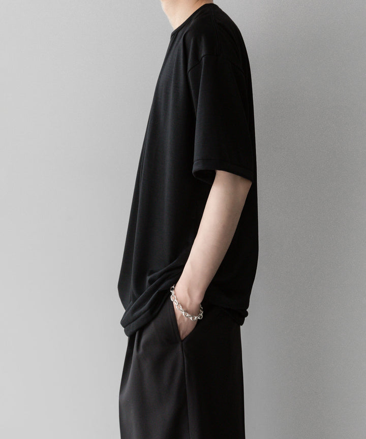 INTÉRIM - インテリムのEXTRA FINE MERINO WOOL S/S TEEのBLACKの公式通販サイトはsession福岡セレクトショップ