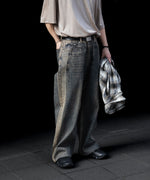 画像をギャラリービューアに読み込む, CODA -コーダのGREY ACID WASH DUAL EXPOSURE BREAK CUT FLARED JEANSのGREY ACID WASH公式通販サイトsession福岡セレクトショップ
