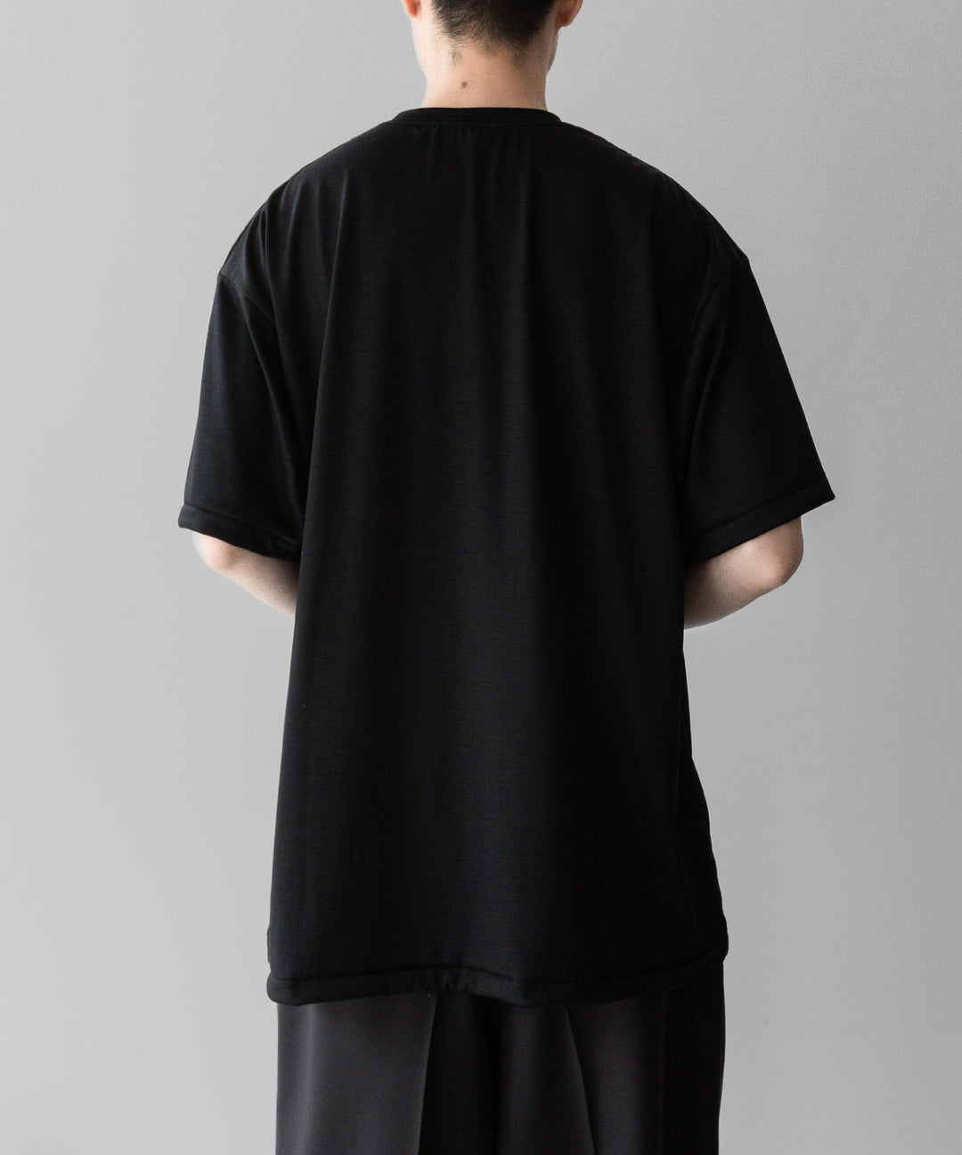 INTÉRIM - インテリムのEXTRA FINE MERINO WOOL S/S TEEのBLACKの公式通販サイトはsession福岡セレクトショップ