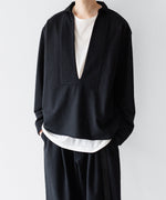 画像をギャラリービューアに読み込む, KANEMASA PHIL. カネマサフィル 36G NEEDLE PUNCH V NECK SMOCKのBLACK 公式通販サイトsession福岡セレクトショップ
