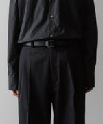 画像をギャラリービューアに読み込む, ssstein(シュタイン)の24AWコレクション LONG WIDE TROUSERS (2/72 WOOL GABARDINE) - BLACK 公式通販サイトsession福岡セレクトショップ
