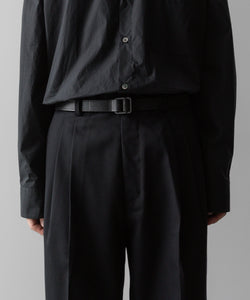 ssstein(シュタイン)の24AWコレクション LONG WIDE TROUSERS (2/72 WOOL GABARDINE) - BLACK 公式通販サイトsession福岡セレクトショップ