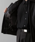 画像をギャラリービューアに読み込む, ssstein(シュタイン)の24AWコレクション LEATHER ZIP SHORT JACKET - DARK BROWN 公式通販サイトsession福岡セレクトショップ
