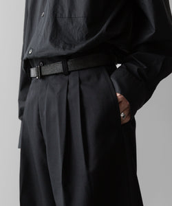 ssstein(シュタイン)の24AWコレクション LEATHER BELT(RECTANGLE BUCKLES) - BLACK 公式通販サイトsession福岡セレクトショップ