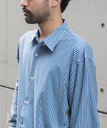 画像をギャラリービューアに読み込む, KANEMASA PHIL. カネマサフィルの46G STRIPE MODEST SHIRTのNAVY WHITE 公式通販サイトsession福岡セレクトショップ
