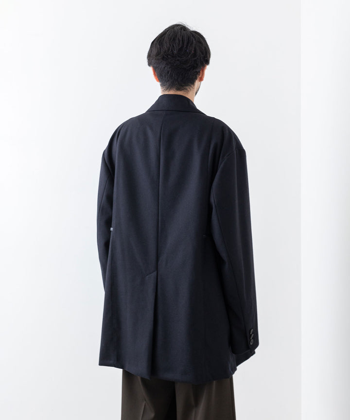 stein(シュタイン)の23AWコレクションEXTRA OVERSIZED DOUBLE BREASTED JACKETのDARK NAVY