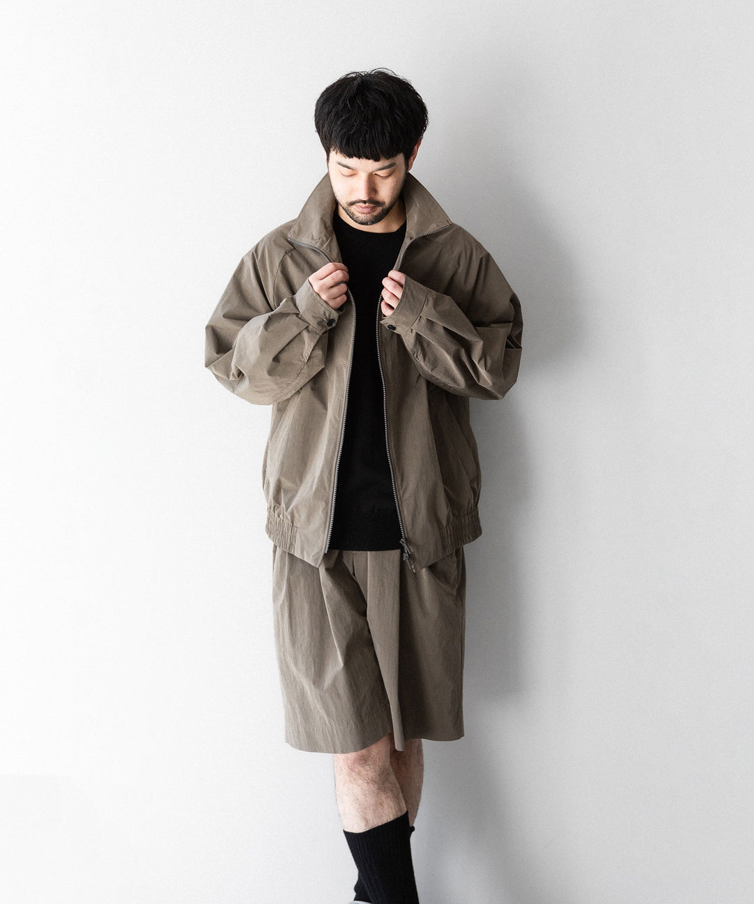 ssstein(シュタイン)のWINDPROOF NYLON ZIP JACKET - TAUPEの公式通販サイトsession福岡セレクトショップ