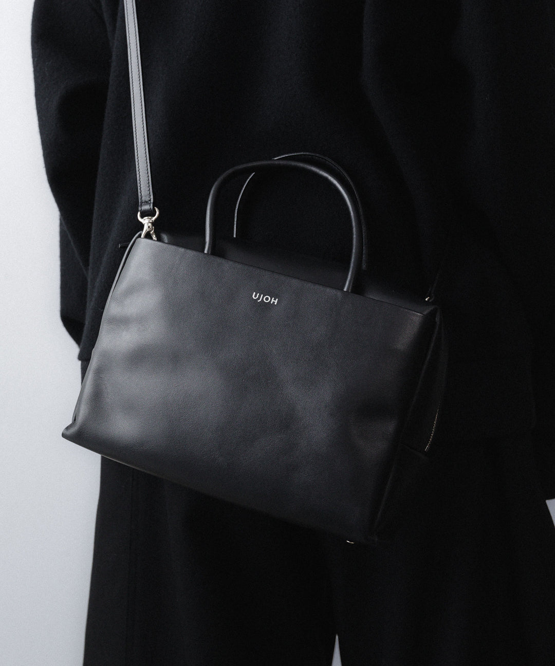 【UJOH】2WAY MINI SQUARE BAG - BLACK