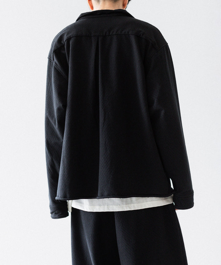KANEMASA PHIL. カネマサフィル 36G NEEDLE PUNCH V NECK SMOCKのBLACK 公式通販サイトsession福岡セレクトショップ