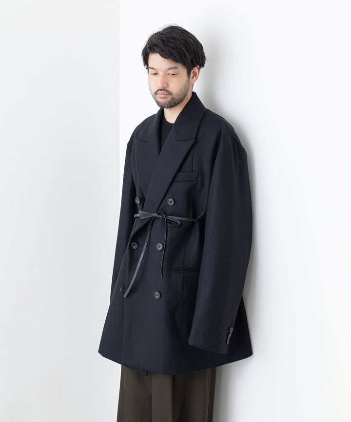 stein(シュタイン)の23AWコレクションEXTRA OVERSIZED DOUBLE BREASTED JACKETのDARK NAVY