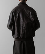 画像をギャラリービューアに読み込む, ssstein(シュタイン)の24AWコレクション LEATHER ZIP SHORT JACKET - DARK BROWN 公式通販サイトsession福岡セレクトショップ
