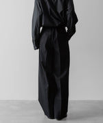 画像をギャラリービューアに読み込む, ssstein(シュタイン)の24AWコレクション LONG WIDE TROUSERS (2/72 WOOL GABARDINE) - BLACK 公式通販サイトsession福岡セレクトショップ
