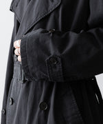 画像をギャラリービューアに読み込む, ssstein(シュタイン)のVINTAGE TRENCH COAT - BLACKの公式通販サイトsession福岡セレクトショップ
