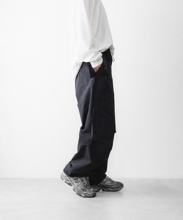 【UJOH】DRAW CORD UTILITY PNT - BLACK