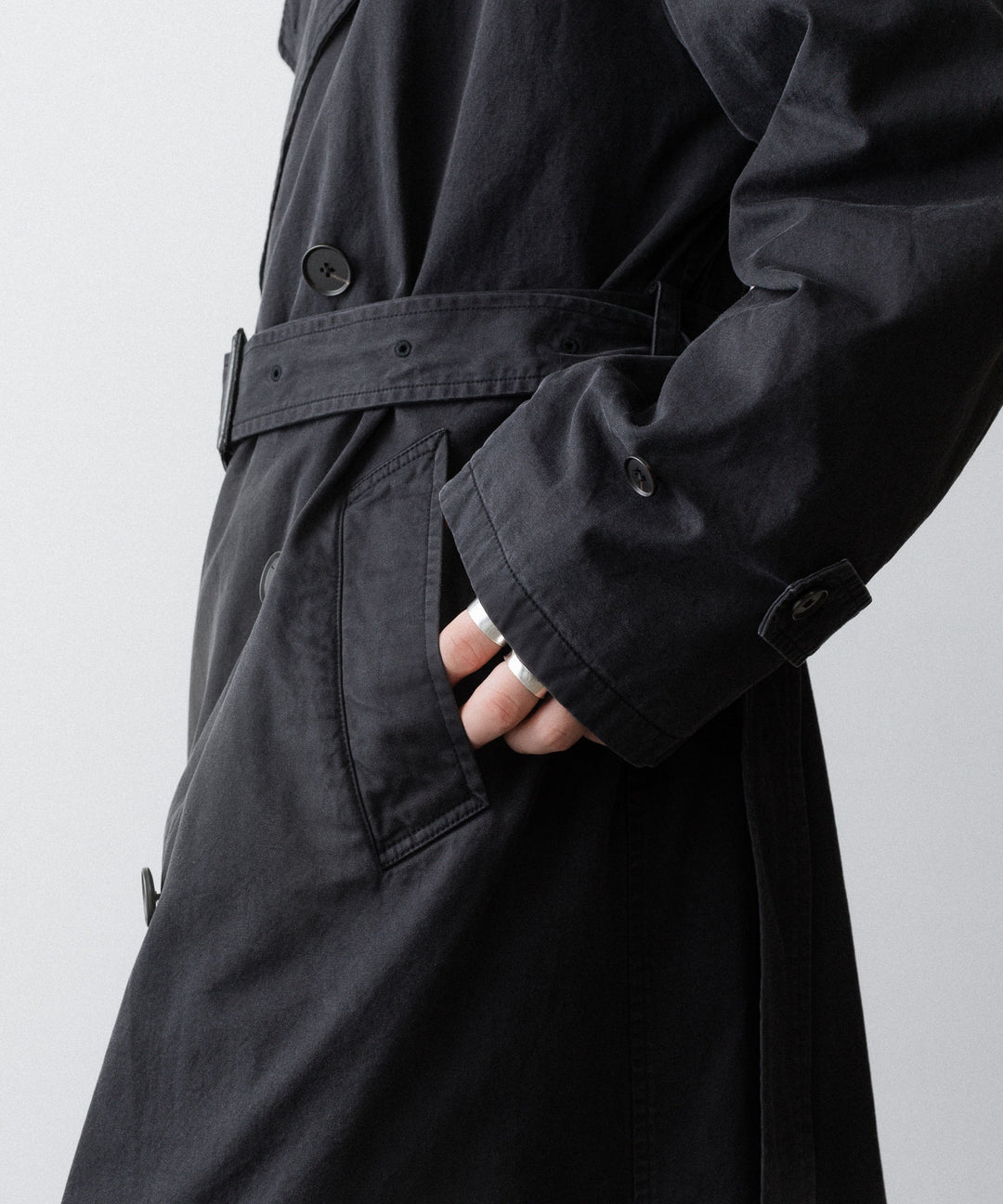 ssstein(シュタイン)のVINTAGE TRENCH COAT - BLACKの公式通販サイトsession福岡セレクトショップ