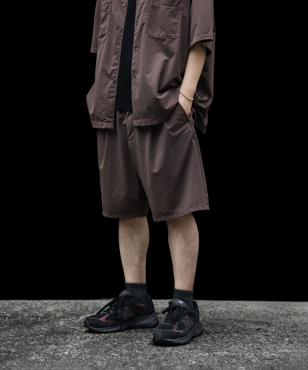 KANEMASA PHIL. カネマサフィルの36G NYLON TUCK EASY SHORTSのBROWN DYE 公式通販サイトsession福岡セレクトショップ