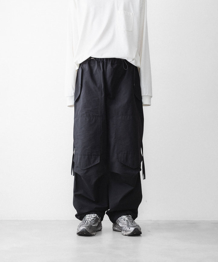 【UJOH】DRAW CORD UTILITY PNT - BLACK