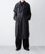 画像をギャラリービューアに読み込む, ssstein(シュタイン)のVINTAGE TRENCH COAT - BLACKの公式通販サイトsession福岡セレクトショップ
