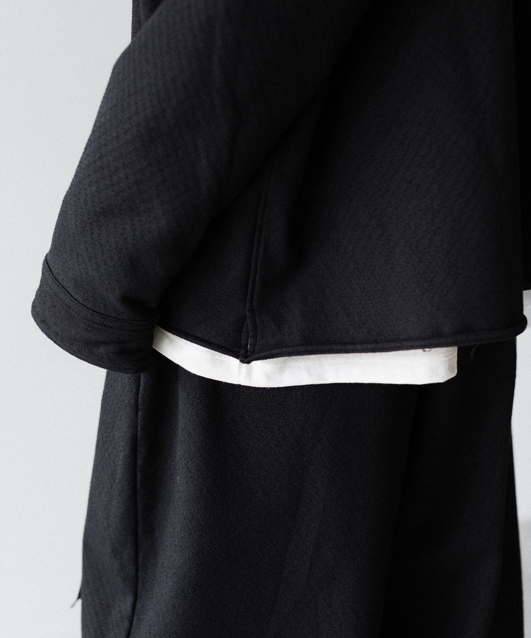KANEMASA PHIL. カネマサフィル 36G NEEDLE PUNCH V NECK SMOCKのBLACK 公式通販サイトsession福岡セレクトショップ