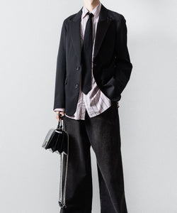 SUBLATIONS / サブレーションズ】STRIPE OVERLAP POCKETS SHIRT - PINK