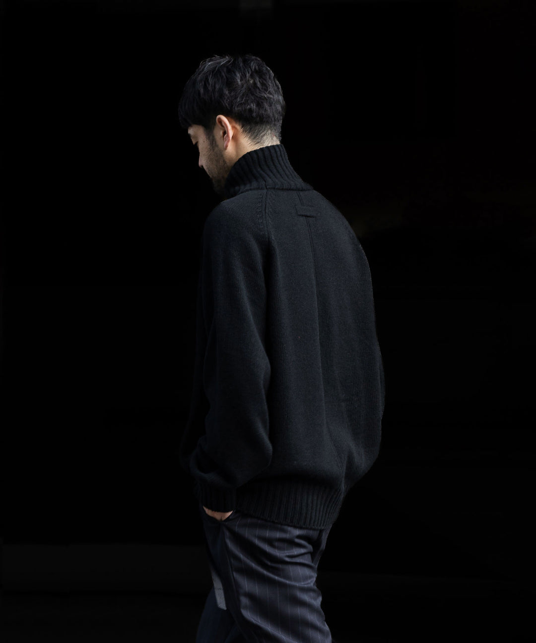 stein(シュタイン)の23AWコレクションEX FINE LAMBS LOOSE HIGH NECK KNIT LSのBLACK sessionセッション福岡セレクトショップ 公式通販サイト