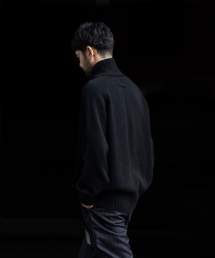 stein(シュタイン)の23AWコレクションEX FINE LAMBS LOOSE HIGH NECK KNIT LSのBLACK sessionセッション福岡セレクトショップ 公式通販サイト