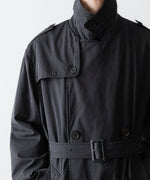 画像をギャラリービューアに読み込む, ssstein(シュタイン)のVINTAGE TRENCH COAT - BLACKの公式通販サイトsession福岡セレクトショップ
