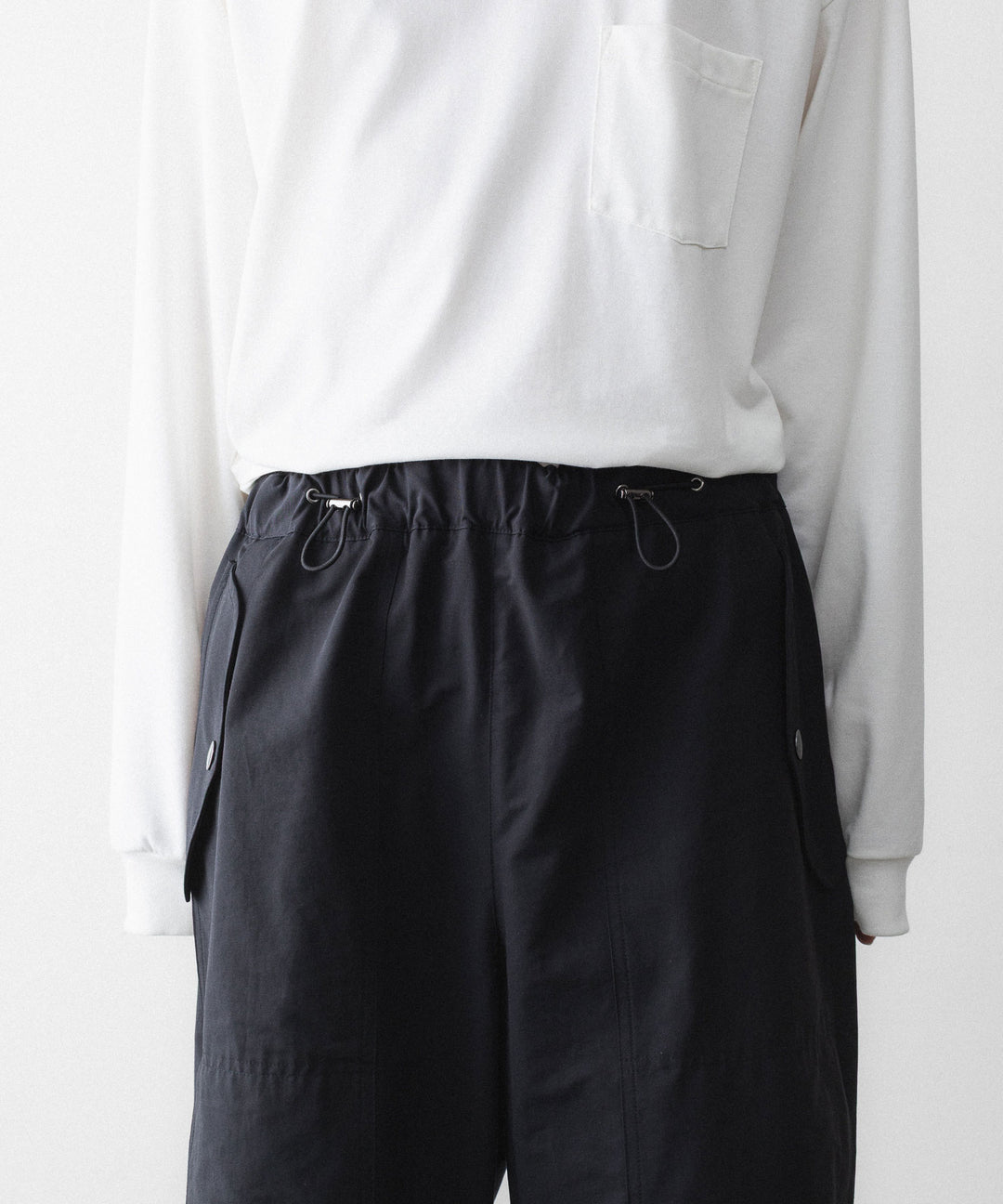 【UJOH】DRAW CORD UTILITY PNT - BLACK