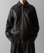 画像をギャラリービューアに読み込む, ssstein(シュタイン)の24AWコレクション LEATHER ZIP SHORT JACKET - DARK BROWN 公式通販サイトsession福岡セレクトショップ
