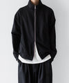 【KANEMASA PHIL.】36G NEEDLE PUNCH PIPING BLOUSON - BLACK