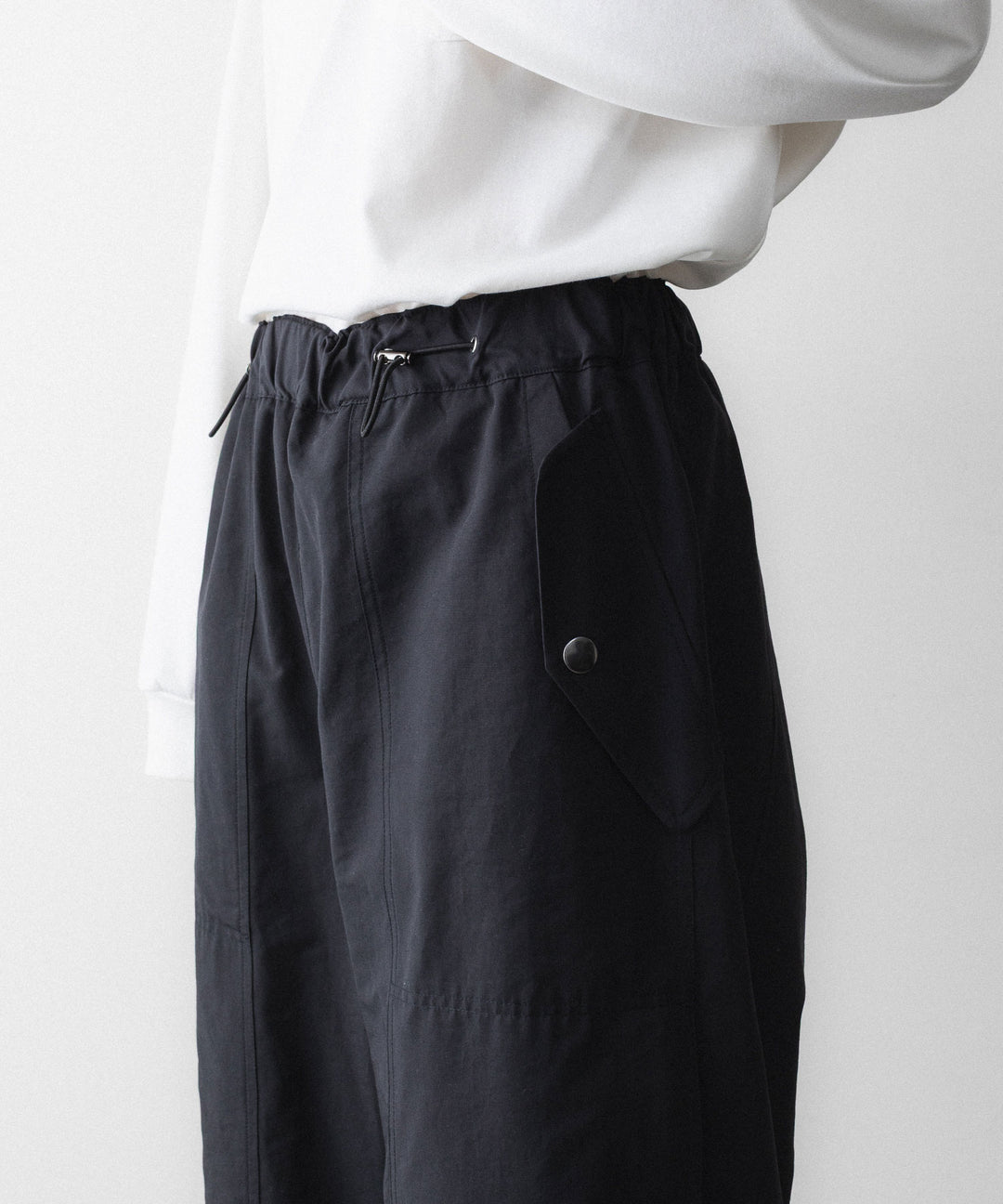 【UJOH】DRAW CORD UTILITY PNT - BLACK