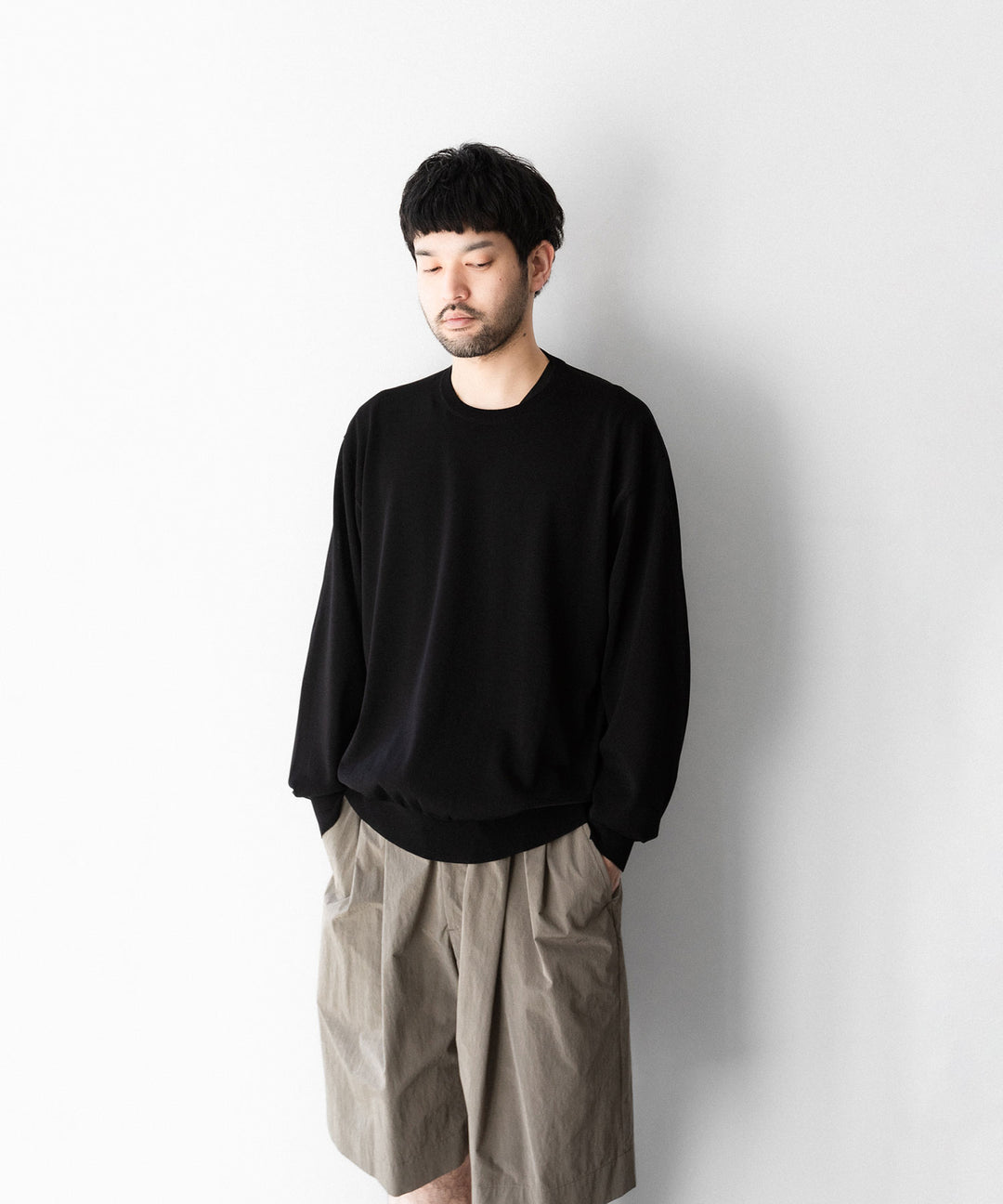 ssstein(シュタイン)のWOOL SILK KNIT TUCKED LS - BLACKの公式通販サイトsession福岡セレクトショップ