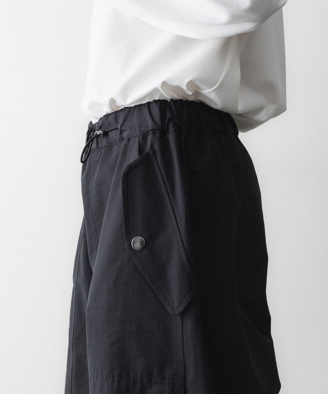 【UJOH】DRAW CORD UTILITY PNT - BLACK