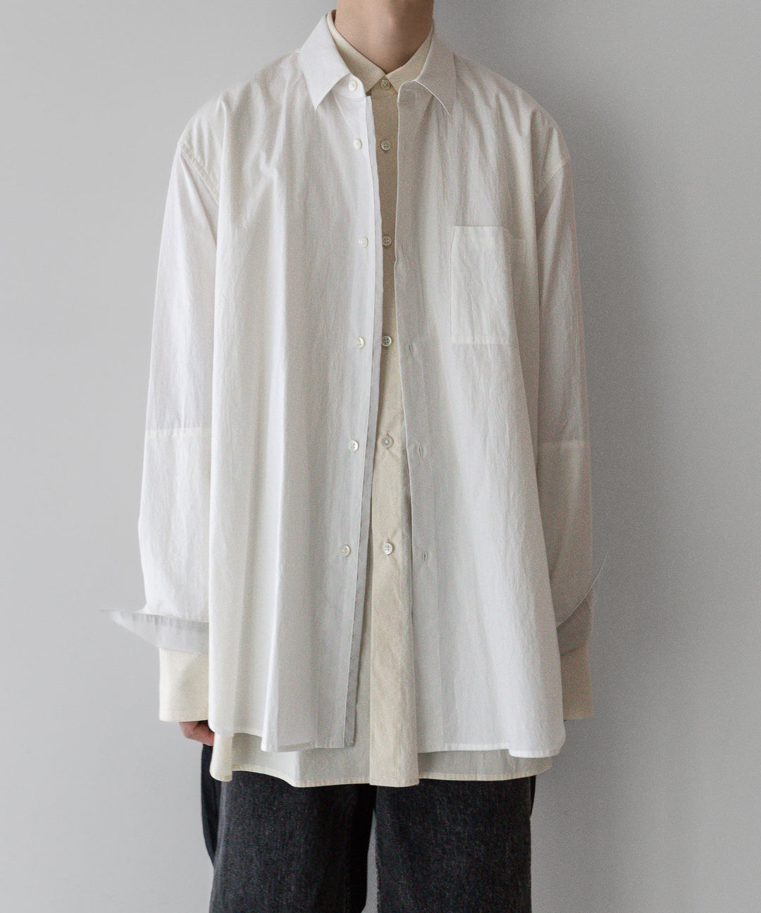 stein(シュタイン)の24SSコレクションOVERSIZED LAYERED SHIRTのOFF