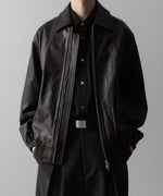 画像をギャラリービューアに読み込む, ssstein(シュタイン)の24AWコレクション LEATHER ZIP SHORT JACKET - DARK BROWN 公式通販サイトsession福岡セレクトショップ
